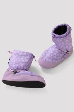 Childrens Confetti Hearts Print Warm Up Booties-Bloch Sale