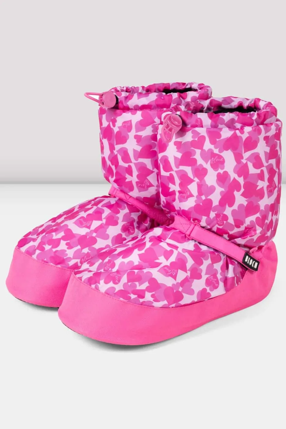 Childrens Confetti Hearts Print Warm Up Booties-Bloch Best Sale