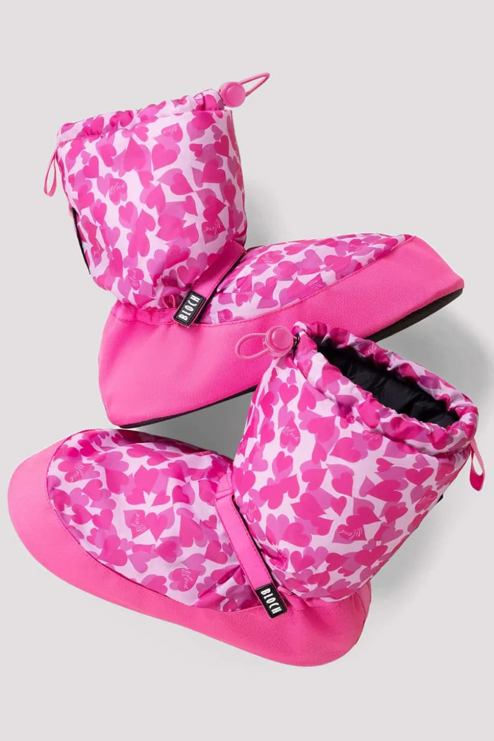 Childrens Confetti Hearts Print Warm Up Booties-Bloch Best Sale