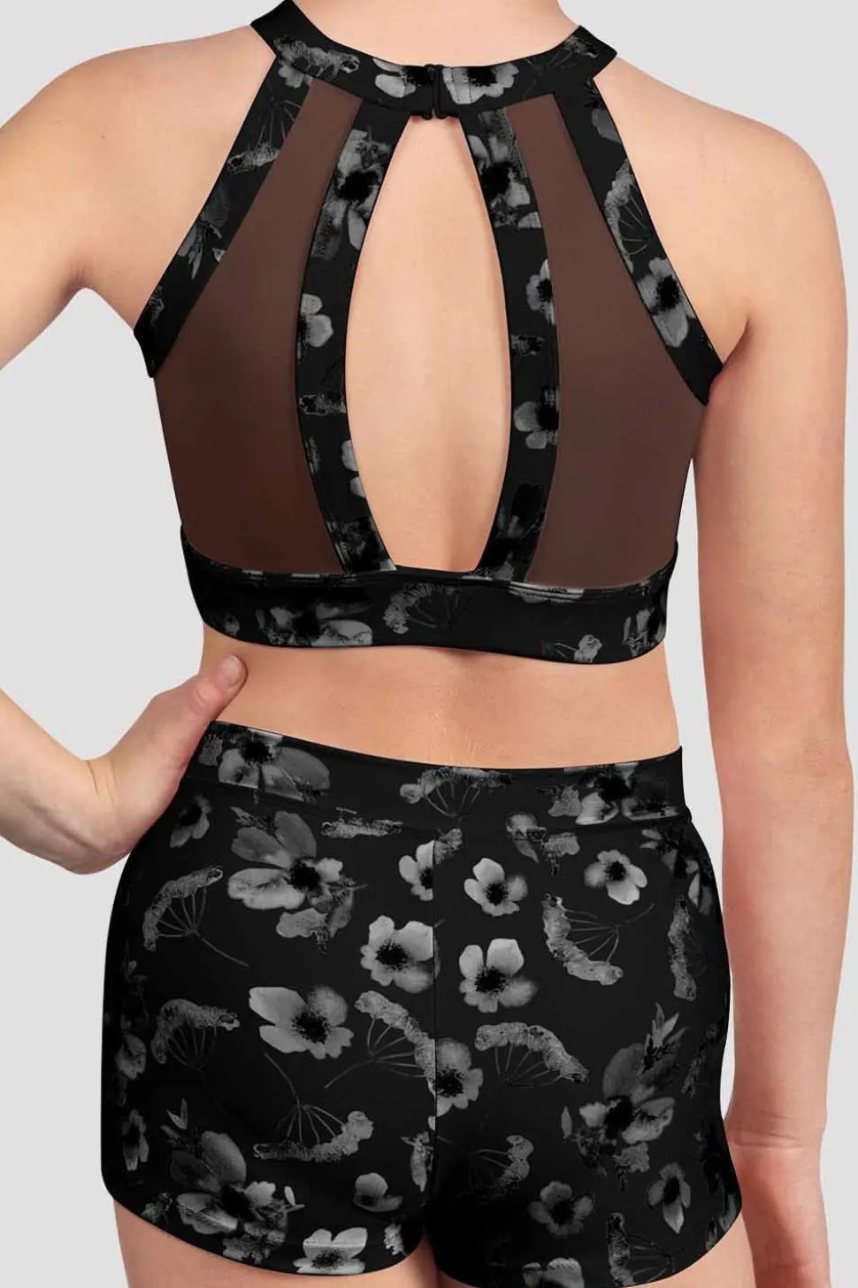 Girls Aella Mesh Back Crop Top-Bloch Store