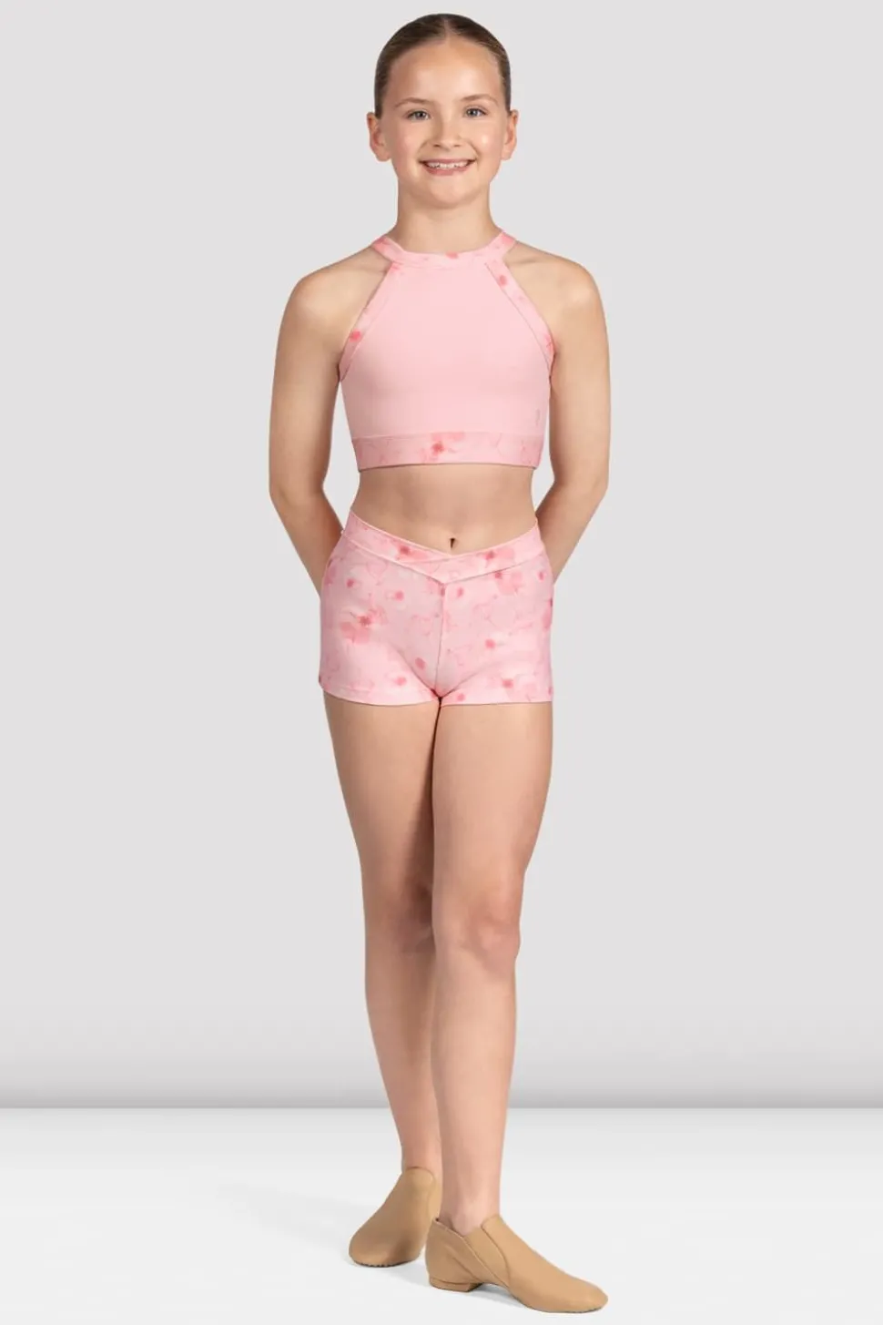 Girls Aella Mesh Back Crop Top-Bloch New