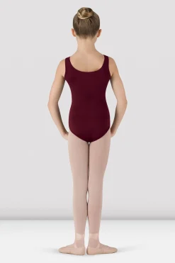 Girls Basic Round Neck Tank Leotard-Bloch New