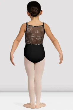 Girls Brooke Floral Mesh Back Leotard-Bloch Flash Sale