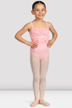 Girls Brooke Floral Mesh Back Leotard-Bloch Online