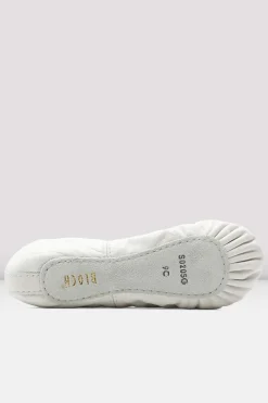 Girls Dansoft Leather Ballet Shoes-Bloch Clearance