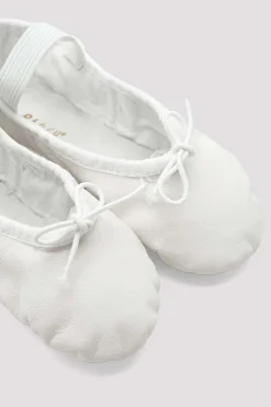 Girls Dansoft Leather Ballet Shoes-Bloch Clearance