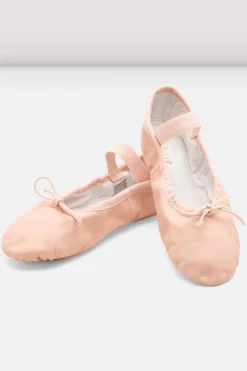 Girls Dansoft Leather Ballet Shoes-Bloch Cheap