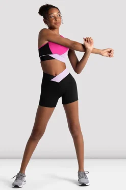 Girls Freestyle Wrap Short-Bloch Hot