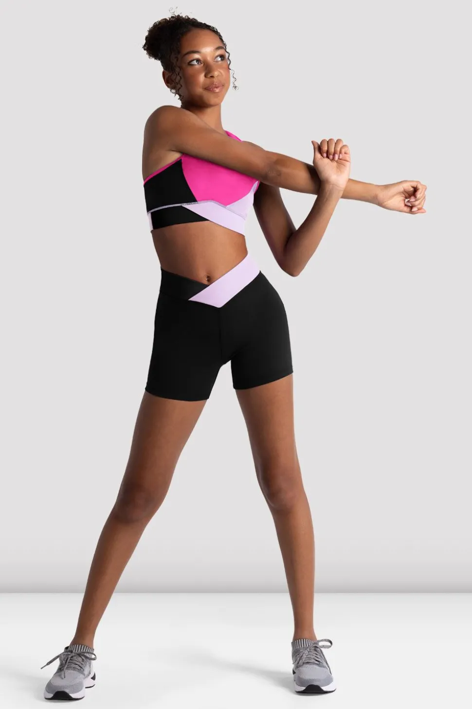 Girls Freestyle Wrap Short-Bloch Hot