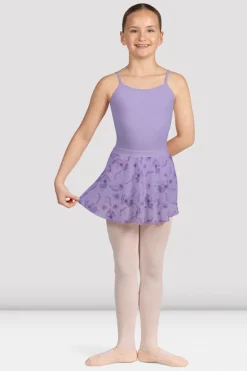 Girls Grace Floral Mesh Skirt-Bloch Cheap