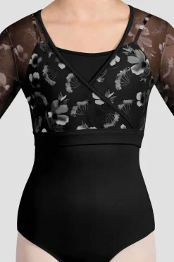 Girls Isobel Floral 3/4 Sleeve Top-Bloch Cheap