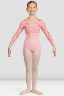 Girls Isobel Floral 3/4 Sleeve Top-Bloch Cheap