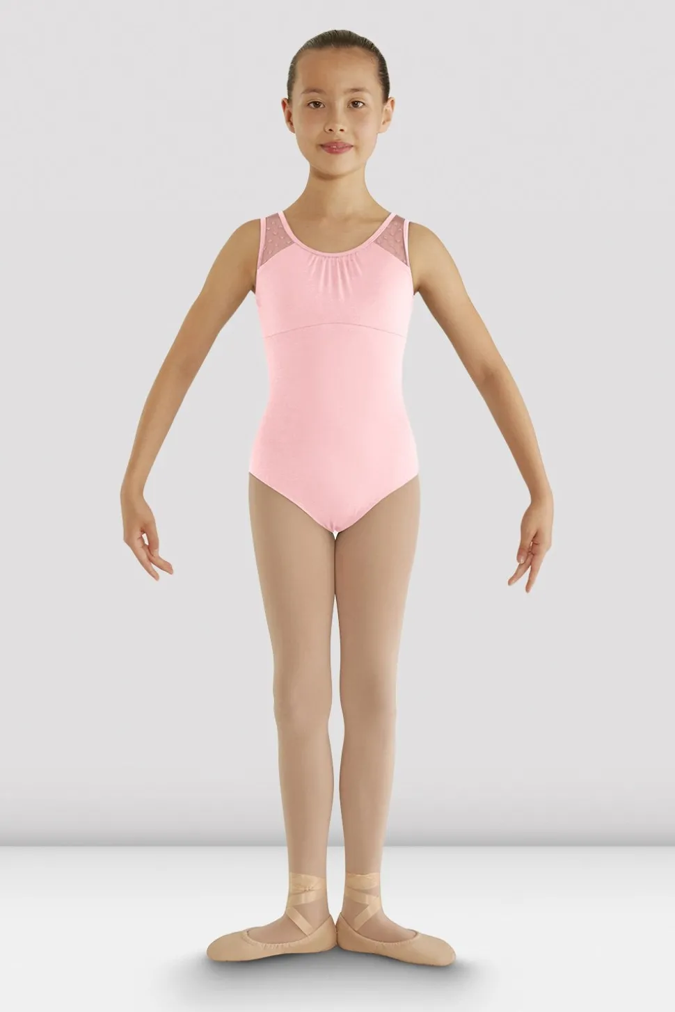 Girls Miame Heart Mesh Leotard-Bloch Store