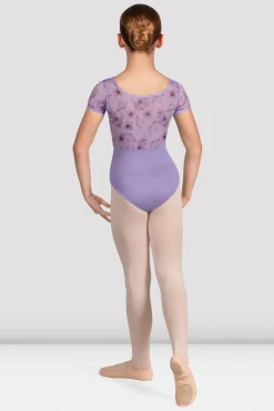 Girls Remi Floral Cap Sleeve Leotard-Bloch Store