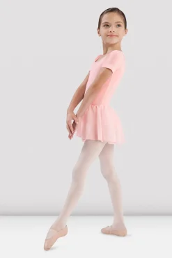 Girls Short Sleeve Skirted Leotard-Bloch Store