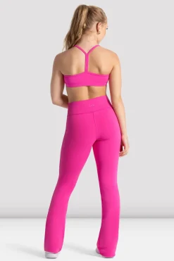 Girls Signature Flare Legging-Bloch Hot