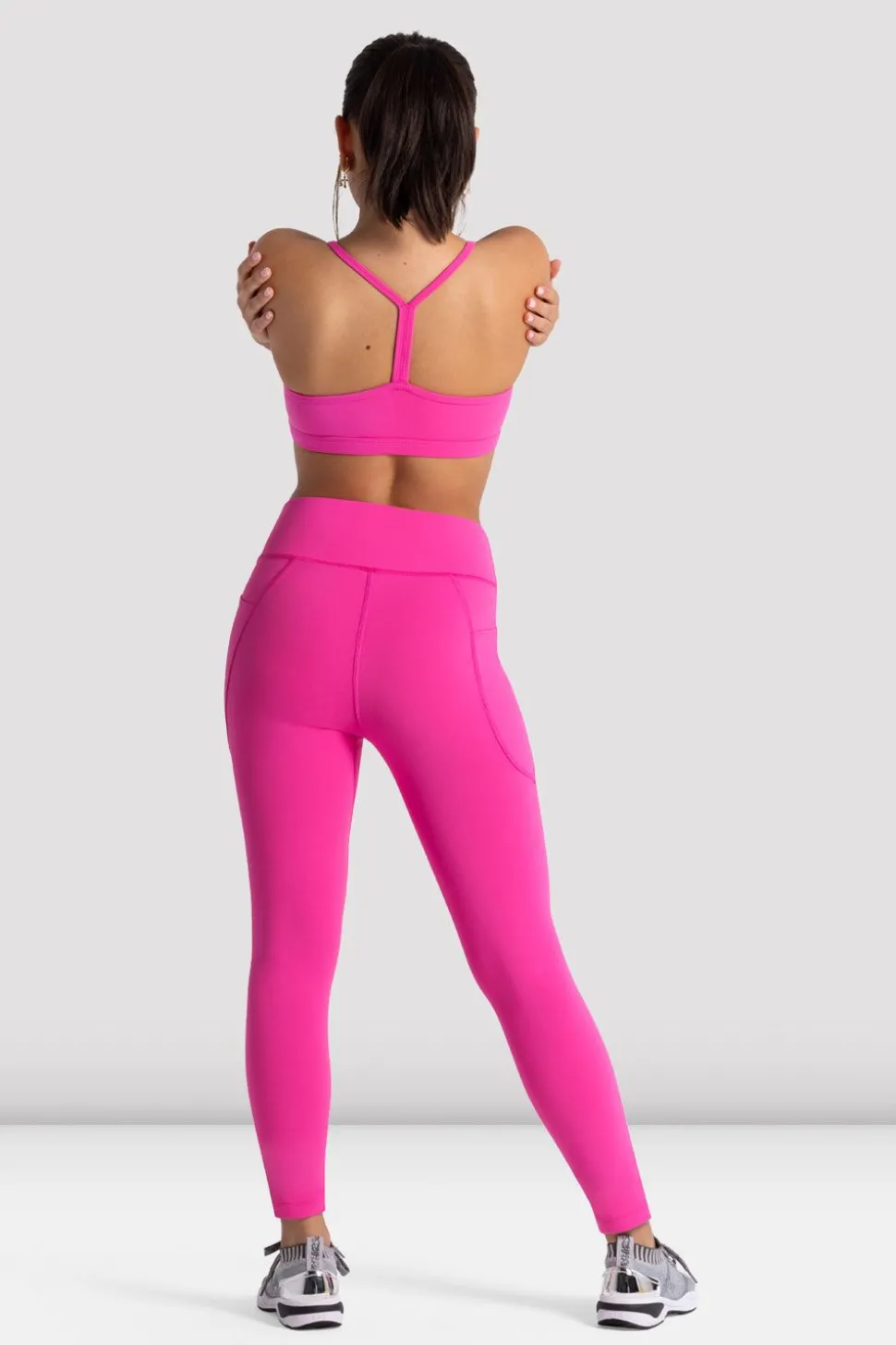 Girls Signature Full Length Legging-Bloch Hot