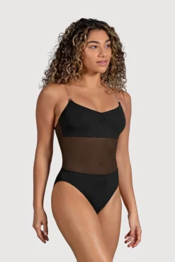 Ladies Cordelia Mesh Panel Bodysuit-Bloch Discount