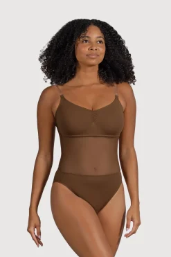 Ladies Cordelia Mesh Panel Bodysuit-Bloch Flash Sale