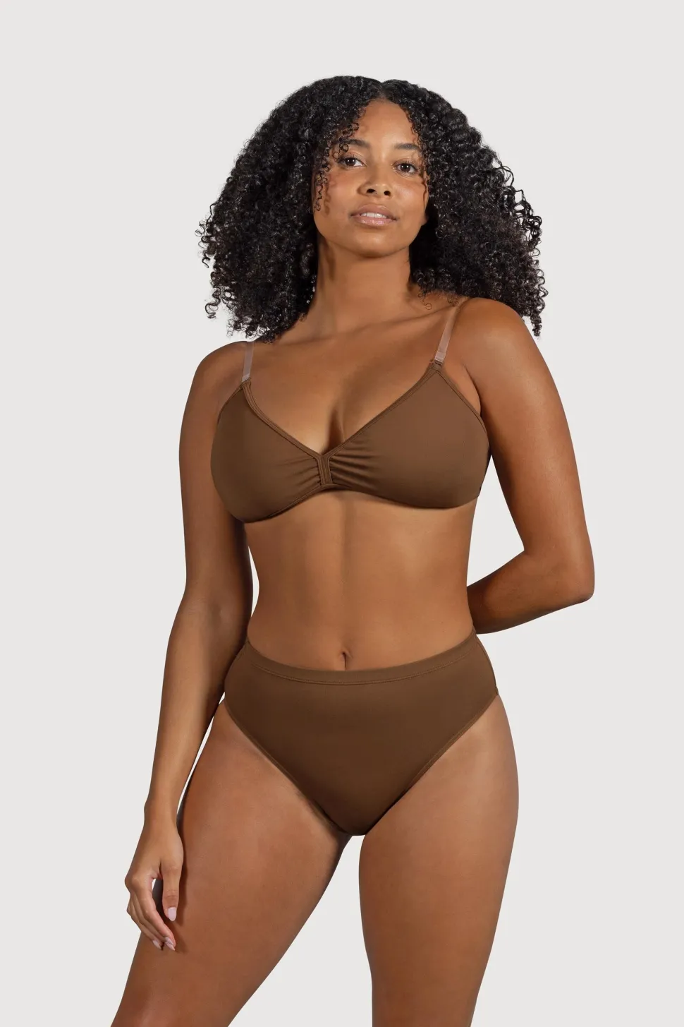 Ladies Deva V Front Bra-Bloch Hot