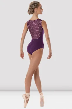 Ladies Eden Floral Boat Neck Leotard-Bloch Best Sale