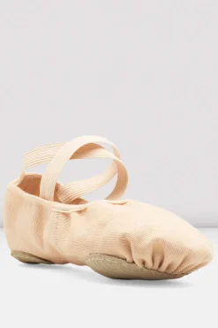 Ladies Infinity Stretch Canvas Ballet Shoes-Bloch Cheap