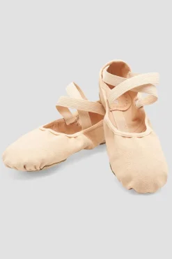 Ladies Infinity Stretch Canvas Ballet Shoes-Bloch Cheap