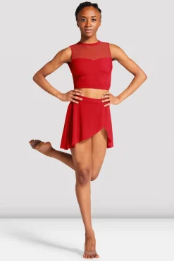 Ladies Jaylyn Wrap Front Skirt-Bloch Cheap