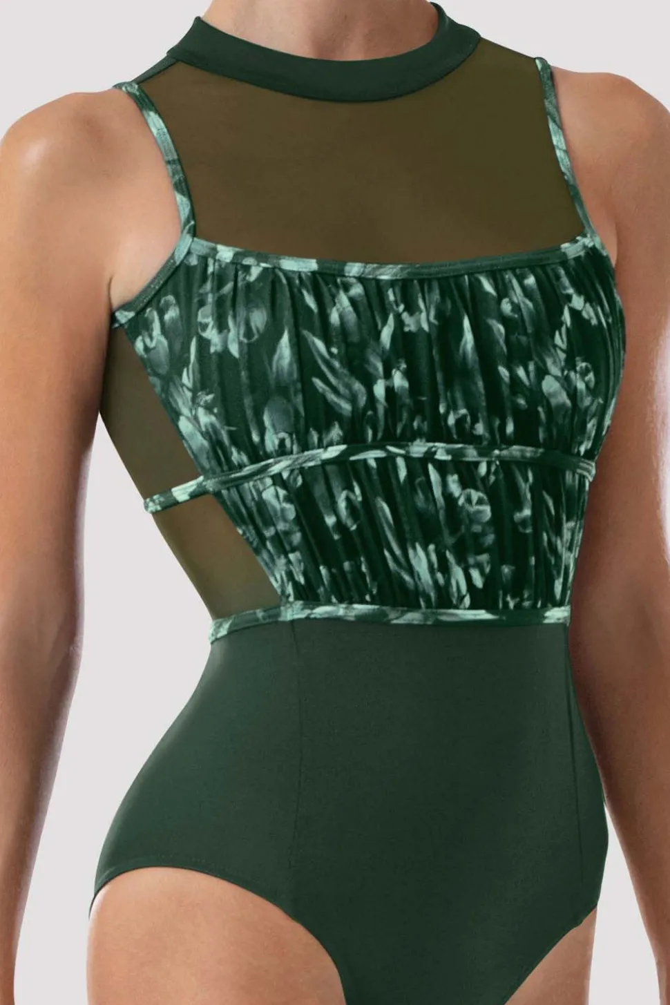 Ladies Kara Floral Open Back Leotard-Bloch Shop
