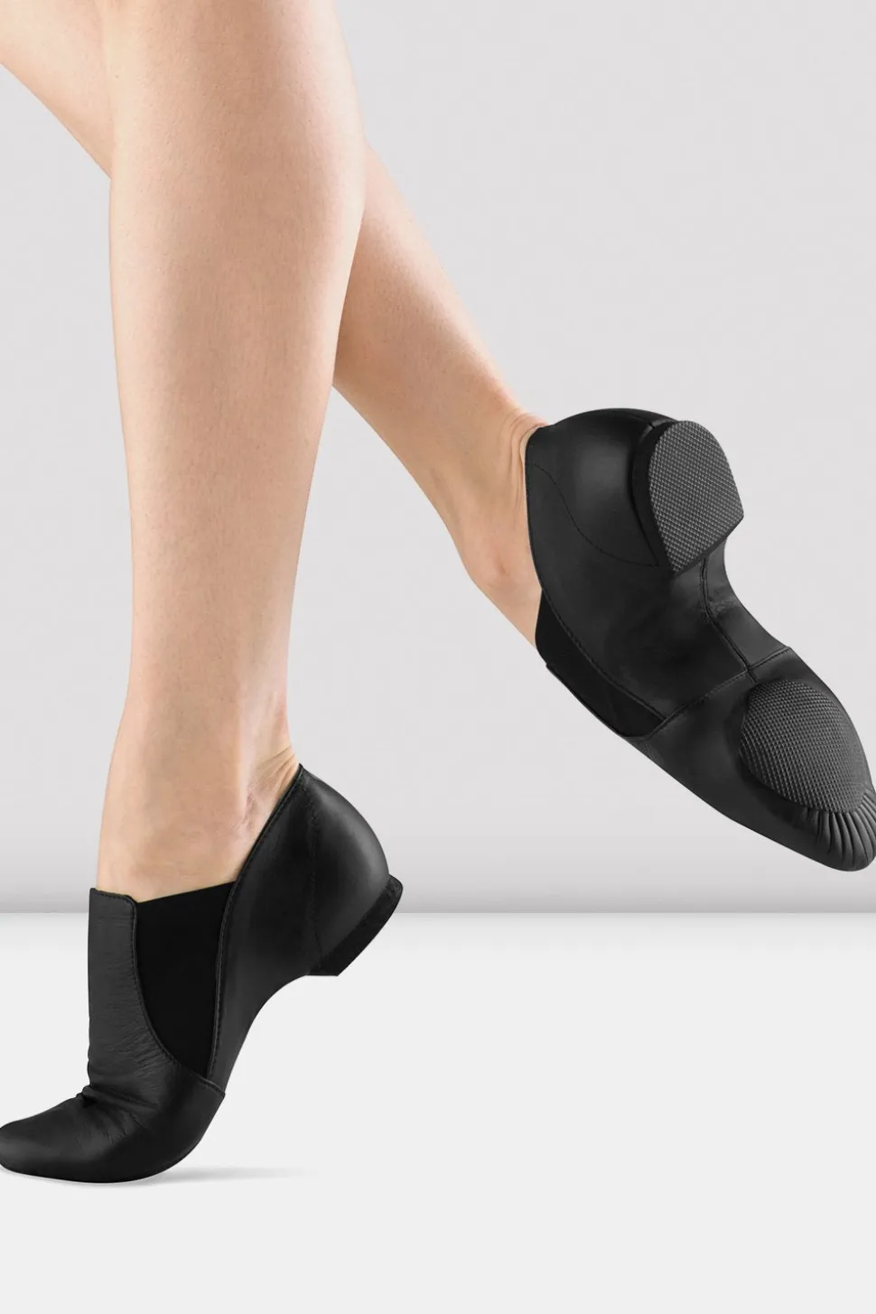 Ladies Leather Elasta Jazz Booties-Bloch Shop