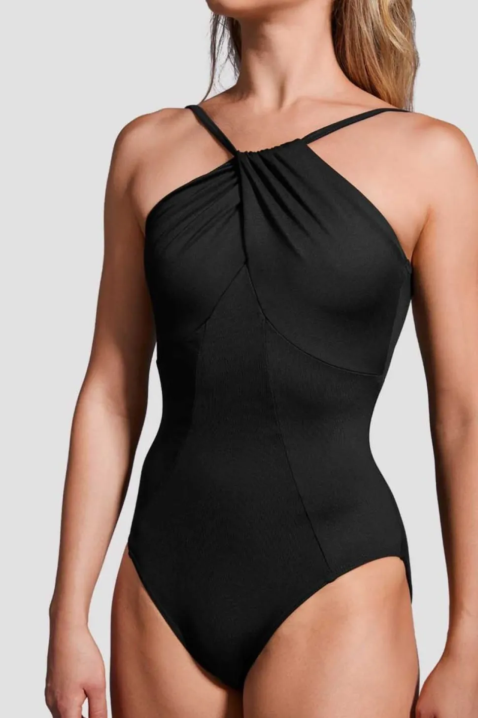 Ladies Mirella Label Twist High Neck Leotard-Bloch Outlet