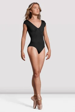 Ladies Mirella Label Ruched Cap Sleeve Leotard-Bloch Online