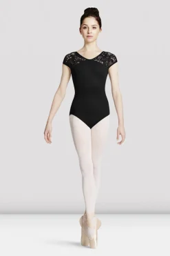 Ladies Mirella Lace Shoulder Leotard-Bloch Cheap