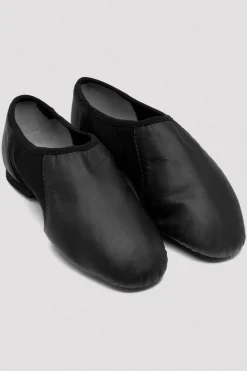 Ladies Neo-Flex Slip On Leather Jazz Shoes-Bloch Clearance