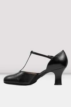 Ladies Split Flex Leather Character Shoes-Bloch Discount