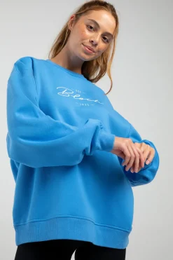 Off-Duty Oversized Crew Sweatshirt-Bloch Cheap