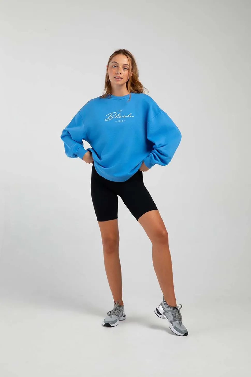 Off-Duty Oversized Crew Sweatshirt-Bloch Cheap