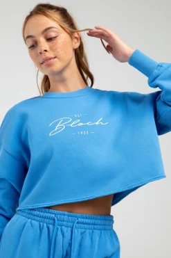 Off-Duty Terry Cropped Crew-Bloch Discount