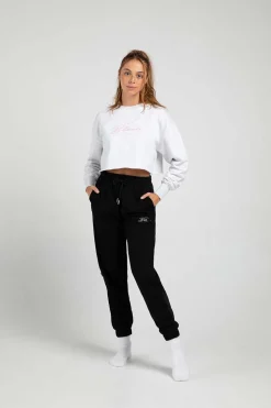 Off-Duty Terry Cropped Crew-Bloch Clearance