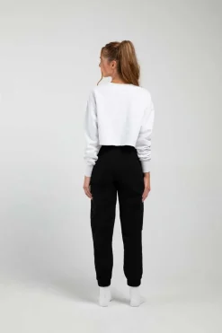 Off-Duty Terry Cropped Crew-Bloch Clearance