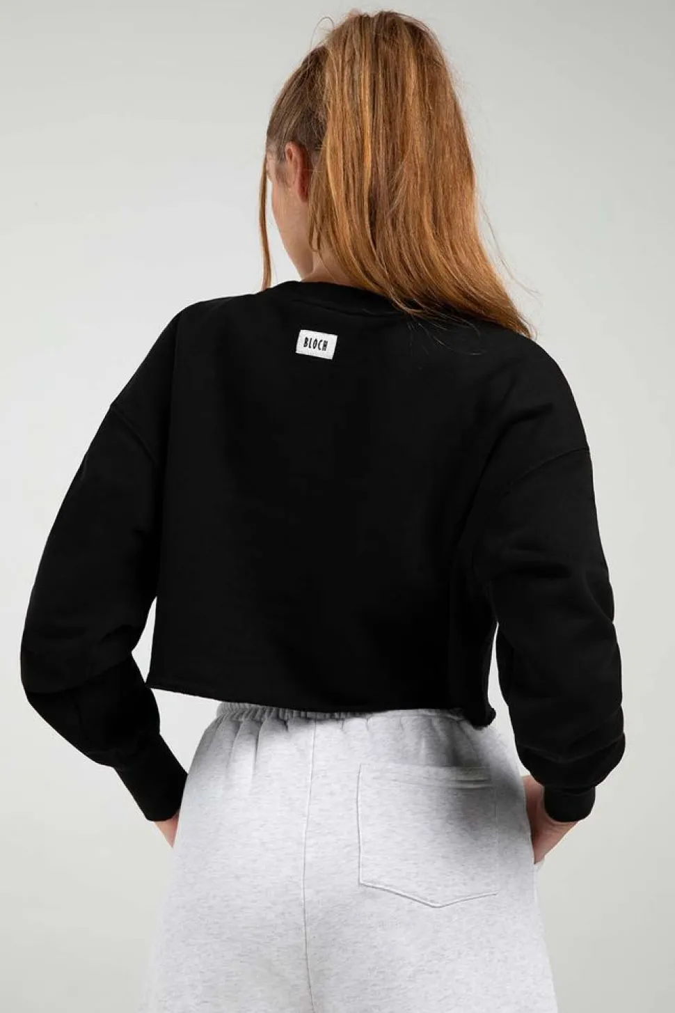 Off-Duty Terry Cropped Crew-Bloch Flash Sale
