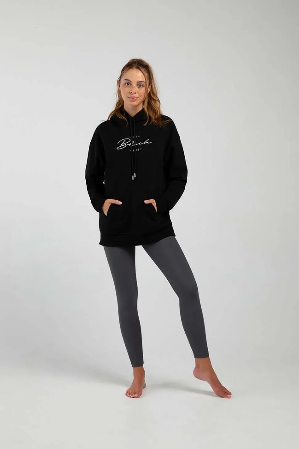 Off-Duty Terry Longline Hoodie-Bloch Discount